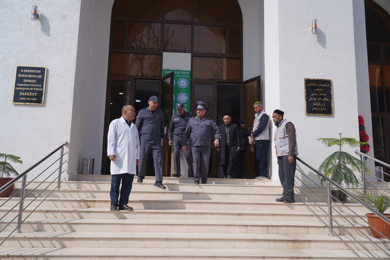 ИИВ раҳбарияти томонидан Наманган вилоятида Наврўз умумхалқ байрами ҳамда Рамазон Ҳайити байрамлари хавфсиз ўтказиш масалалари ўрганилди
