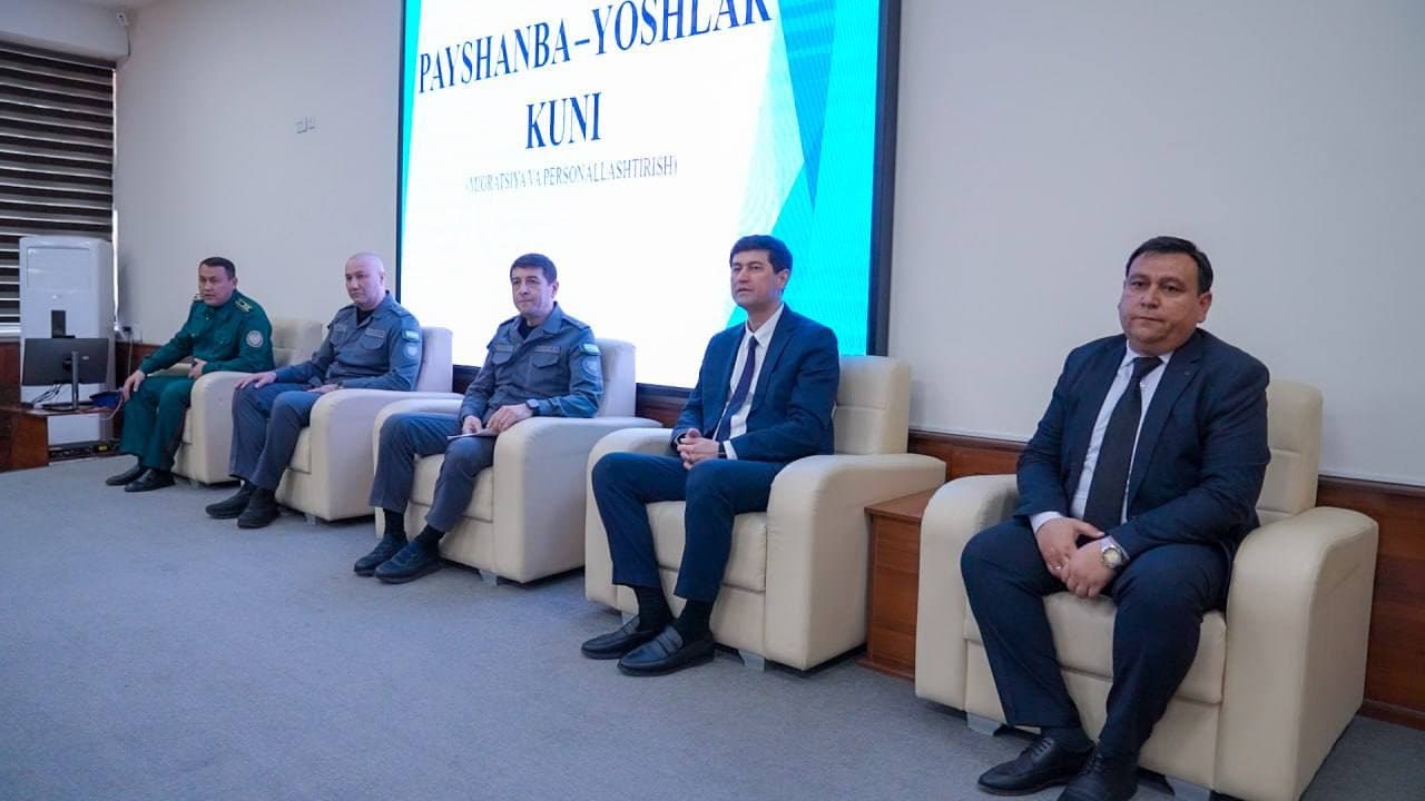 IIV huzuridagi Migratsiya va personallashtirish departamenti rahbariyati “Payshanba – Yoshlar kuni” doirasida talabalar bilan ochiq muloqot oʻtkazdi