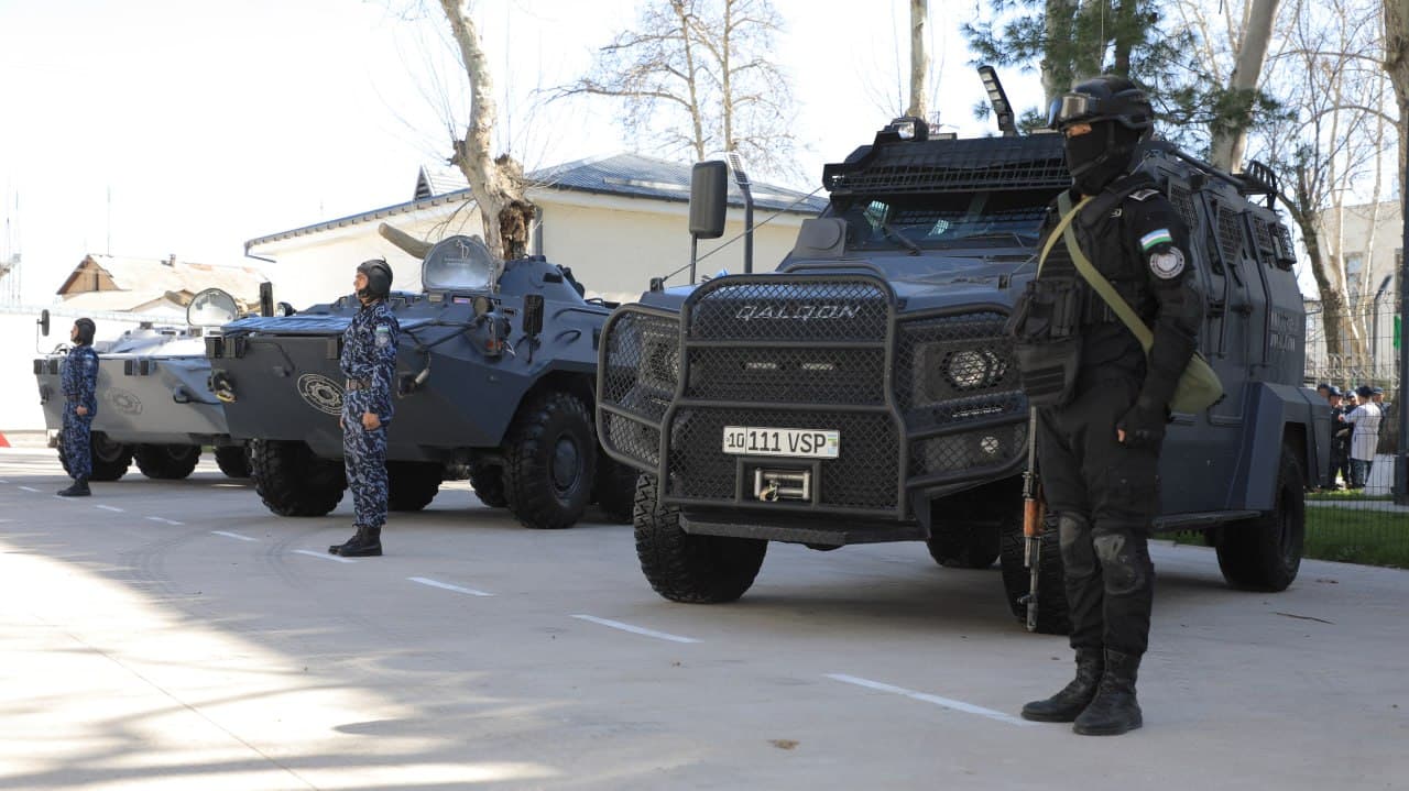 Министром внутренних дел генерал-лейтенантом Азизом Ташпулатовым изучена боевая готовность личного состава и эффективность служебной деятельности в воинской части Караульных войск МВД