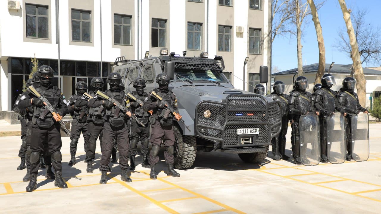 Министром внутренних дел генерал-лейтенантом Азизом Ташпулатовым изучена боевая готовность личного состава и эффективность служебной деятельности в воинской части Караульных войск МВД