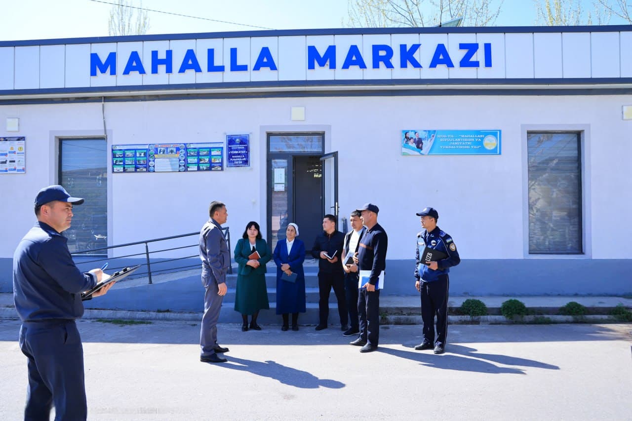 Namangan viloyati IIBning ishchi guruhi tomonidan Uychi tuman mahallalarida oʻrganish ishlari olib borildi
