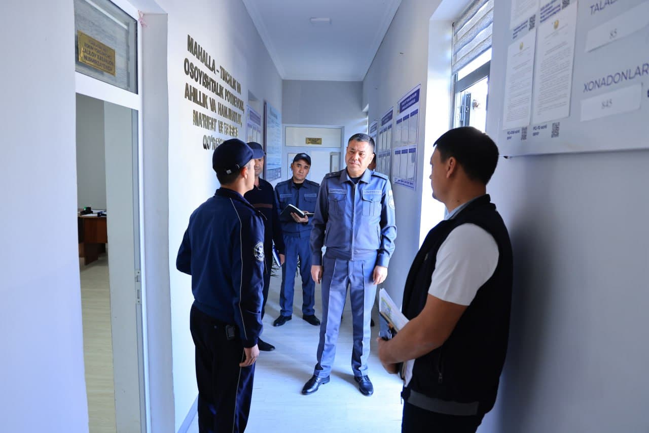 Namangan viloyati IIBning ishchi guruhi tomonidan Uychi tuman mahallalarida oʻrganish ishlari olib borildi