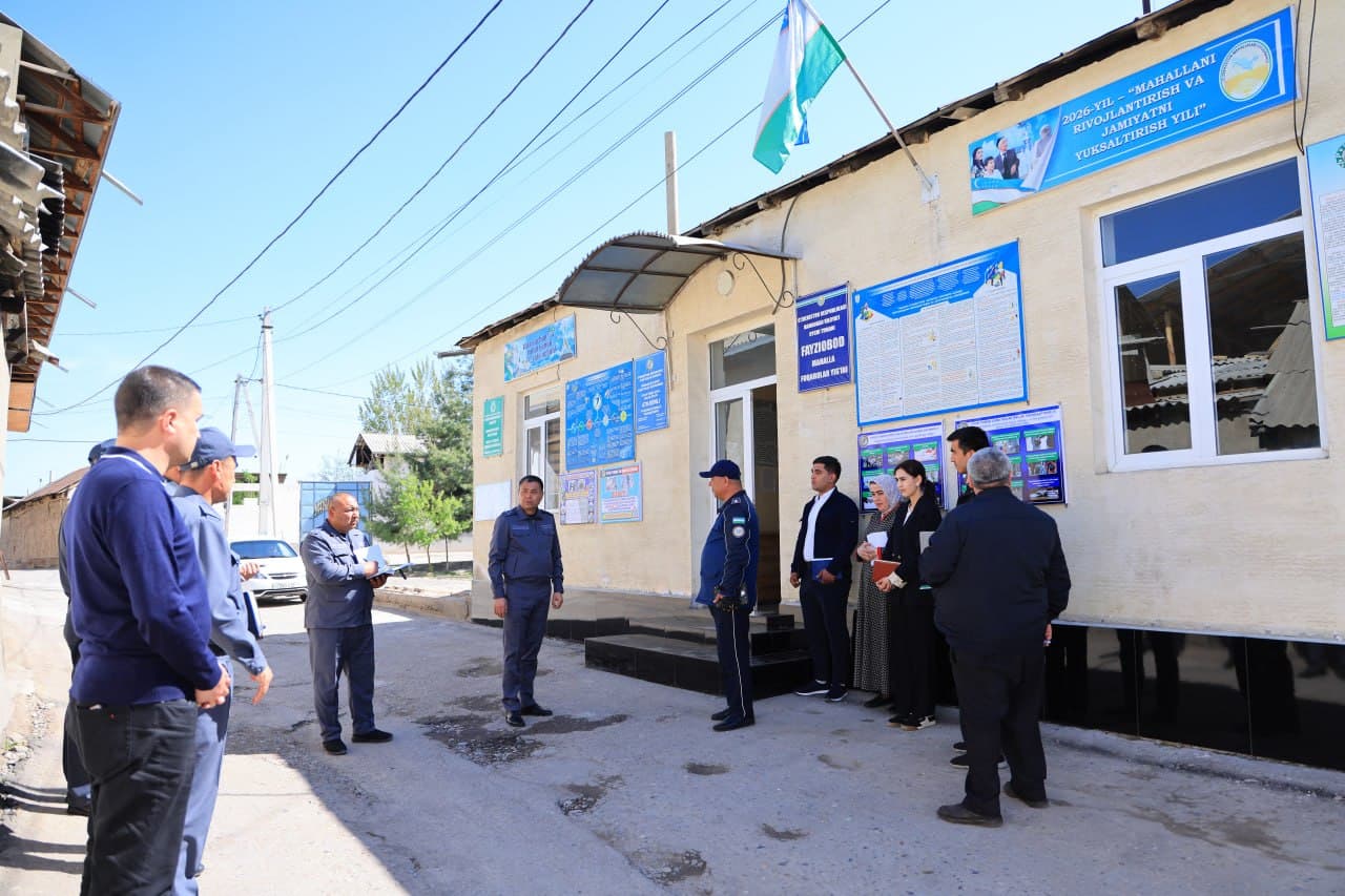 Namangan viloyati IIBning ishchi guruhi tomonidan Uychi tuman mahallalarida oʻrganish ishlari olib borildi