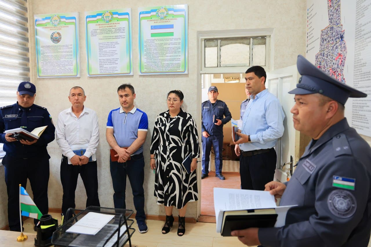 Leadership of DIA of Namangan region reviewed crime prevention efforts in the mahallas of the city