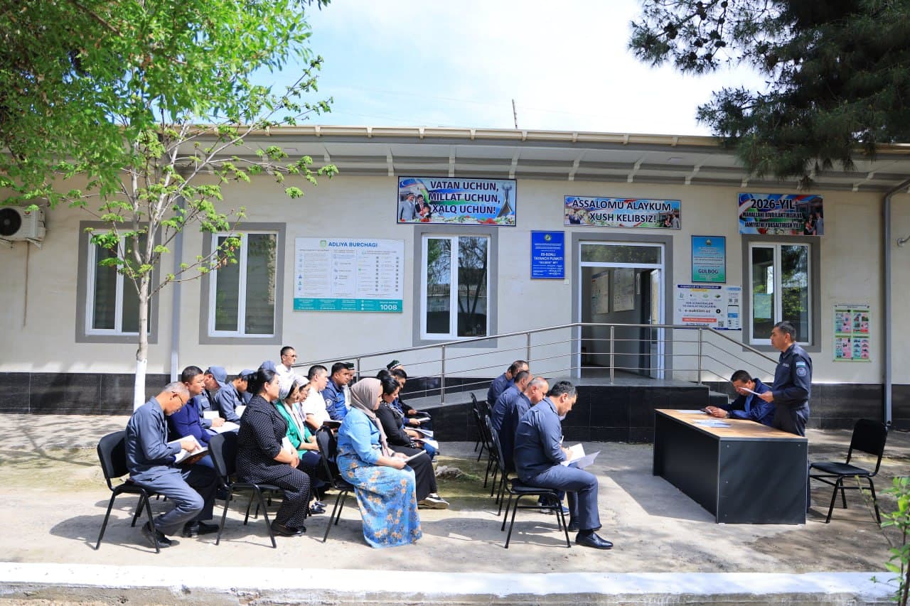Leadership of DIA of Namangan region reviewed crime prevention efforts in the mahallas of the city