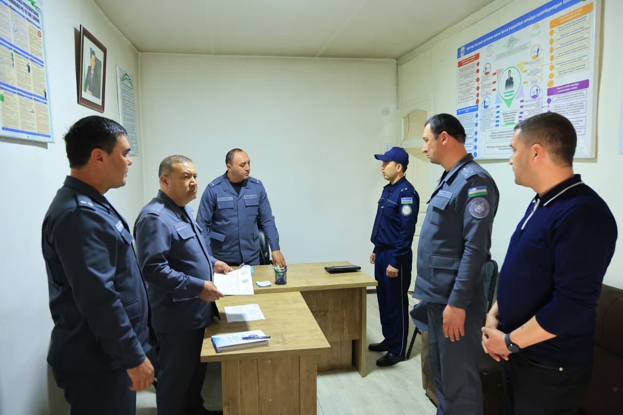 Leadership of DIA of Namangan region reviewed crime prevention efforts in the mahallas of the city