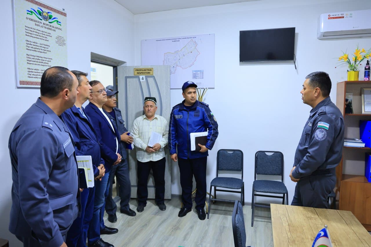 Leadership of DIA of Namangan region reviewed crime prevention efforts in the mahallas of the city