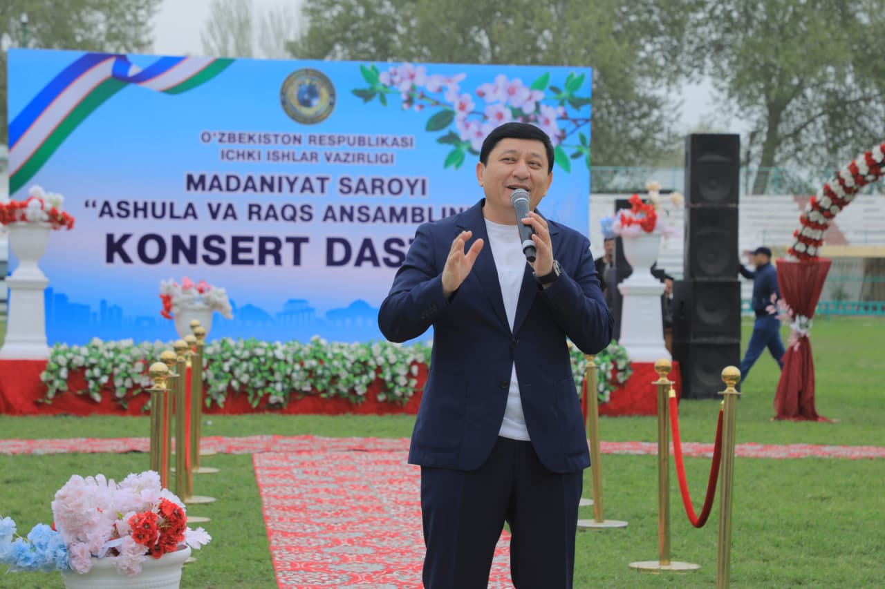 Oʻzbekiston Respublikasi IIV Madaniyat saroyi “Ashula va raqs” ansamblining Surxondaryo viloyatida konsert dasturi tashkil etildi