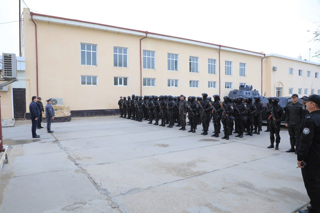 IIV rahbariyati tomonidan Qoraqalpogʻiston Respublikasi IIV Tezkor vazifalarni bajaruvchi safarbarlik otryadining xizmat faoliyati oʻrganildi