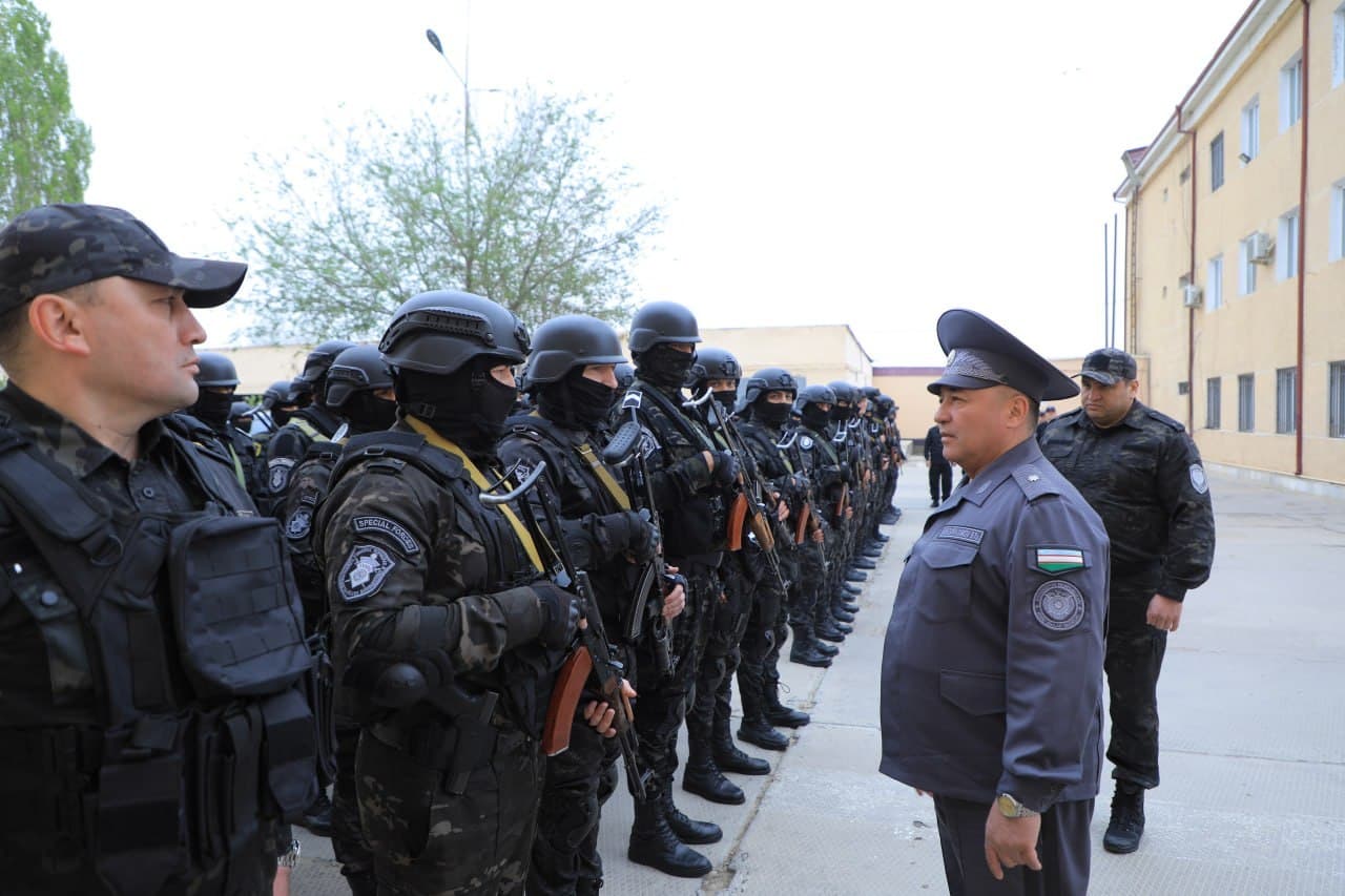 IIV rahbariyati tomonidan Qoraqalpogʻiston Respublikasi IIV Tezkor vazifalarni bajaruvchi safarbarlik otryadining xizmat faoliyati oʻrganildi