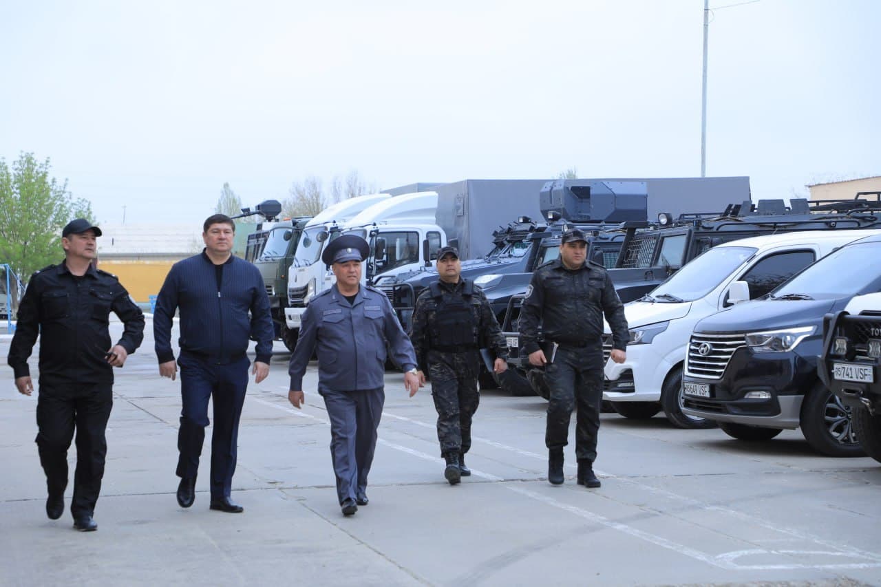 IIV rahbariyati tomonidan Qoraqalpogʻiston Respublikasi IIV Tezkor vazifalarni bajaruvchi safarbarlik otryadining xizmat faoliyati oʻrganildi