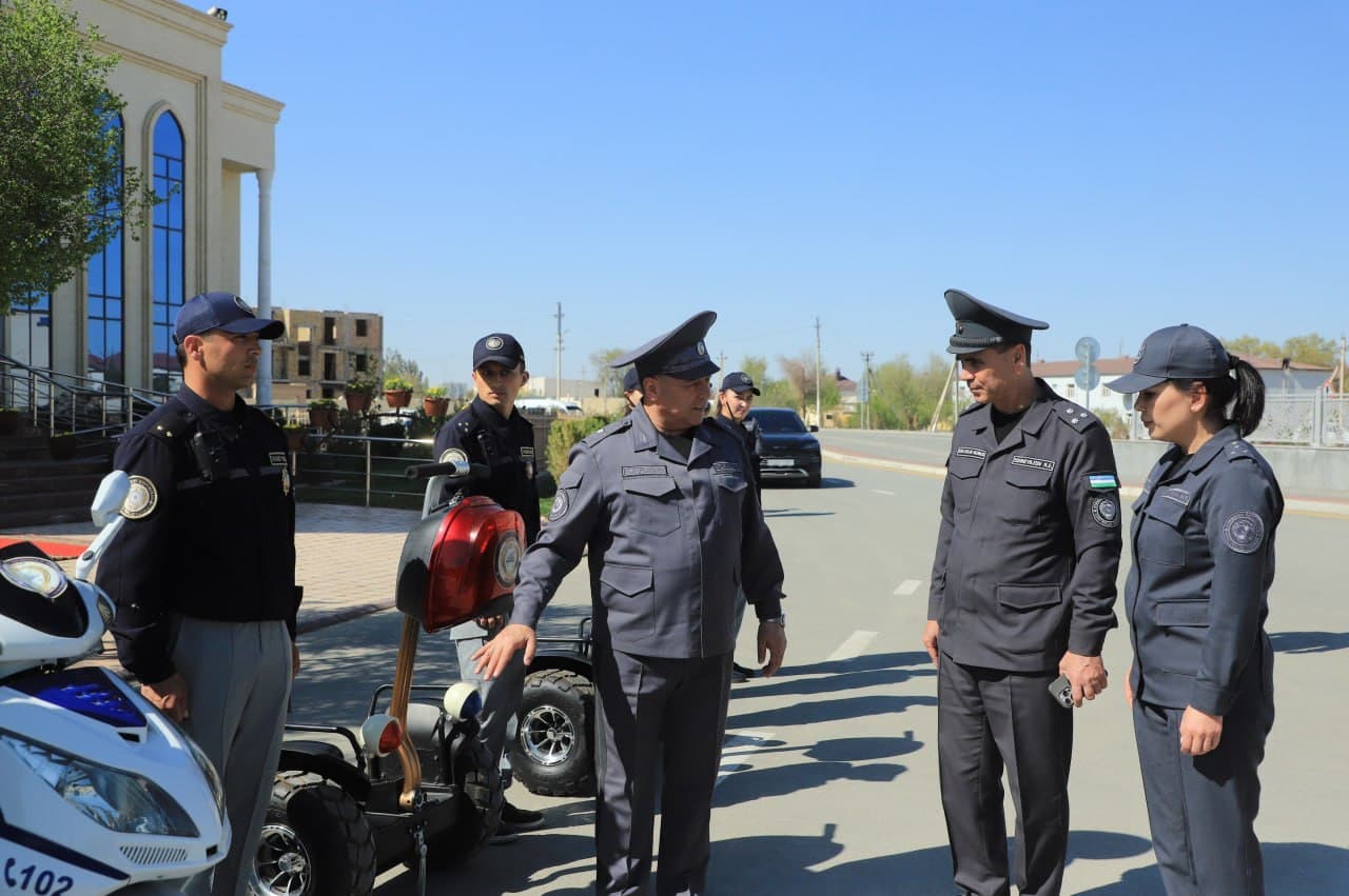 IIV rahbariyati tomonidan Xorazm viloyati Transportda xavfsizlikni taʼminlash boshqarmasi hamda Xavfsiz turizm tizimi faoliyat koʻzdan kechirildi