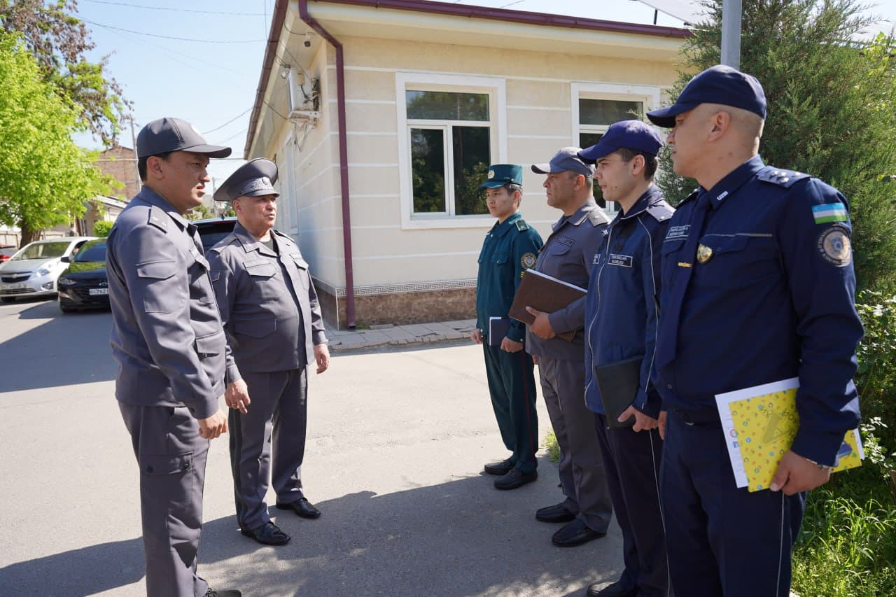 Руководством МВД изучалась практическая работа по созданию безопасной среды в махаллях Биродарлик, Темир йулчилар и Тонг юлдузи Мирабадского района города Ташкента