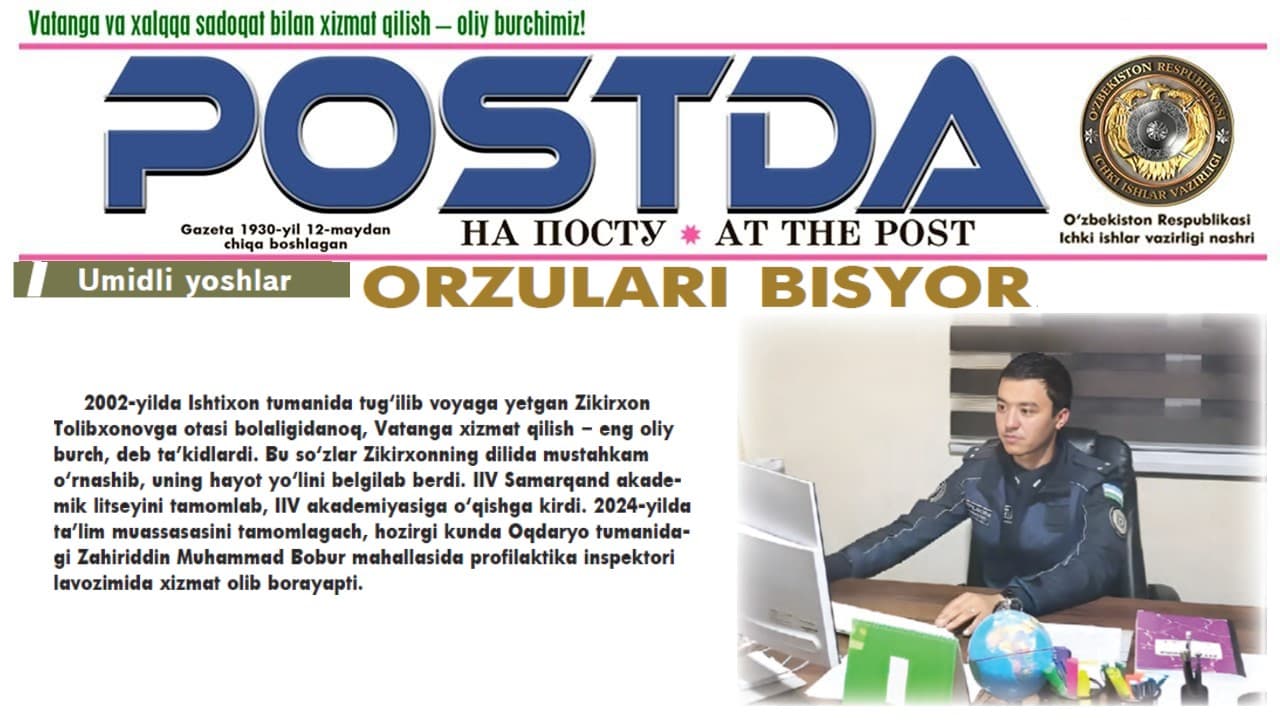 Umidli yoshlar, orzulari bisyor