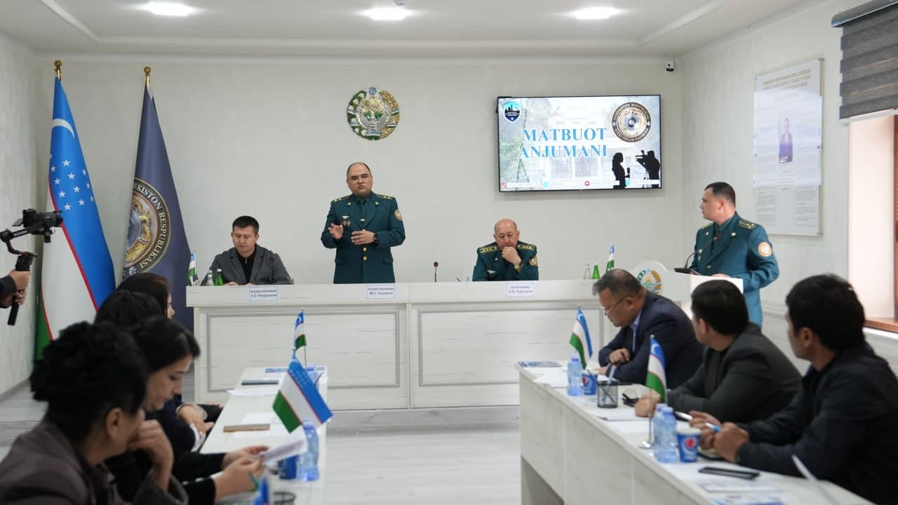 Навоий вилояти ИИБ ҳузуридаги Қўриқлаш хизматида ОАВ вакиллари, журналист ва блогерлар иштирокида пресс-тур ва матбуот анжумани ўтказилди