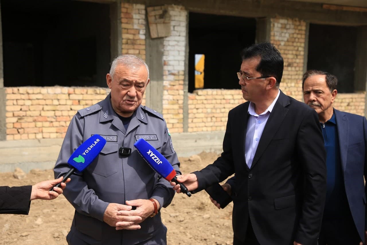 Пресс-тур в УВД Джизакской области: социальная защита, современные условия и пример преобразований в рамках проекта "Яшил макон"