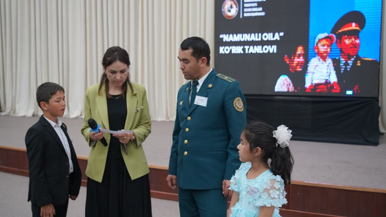 Сурхондарё вилояти Ички ишлар органларида “Намунали оила” кўрик-танлови ўтказилди