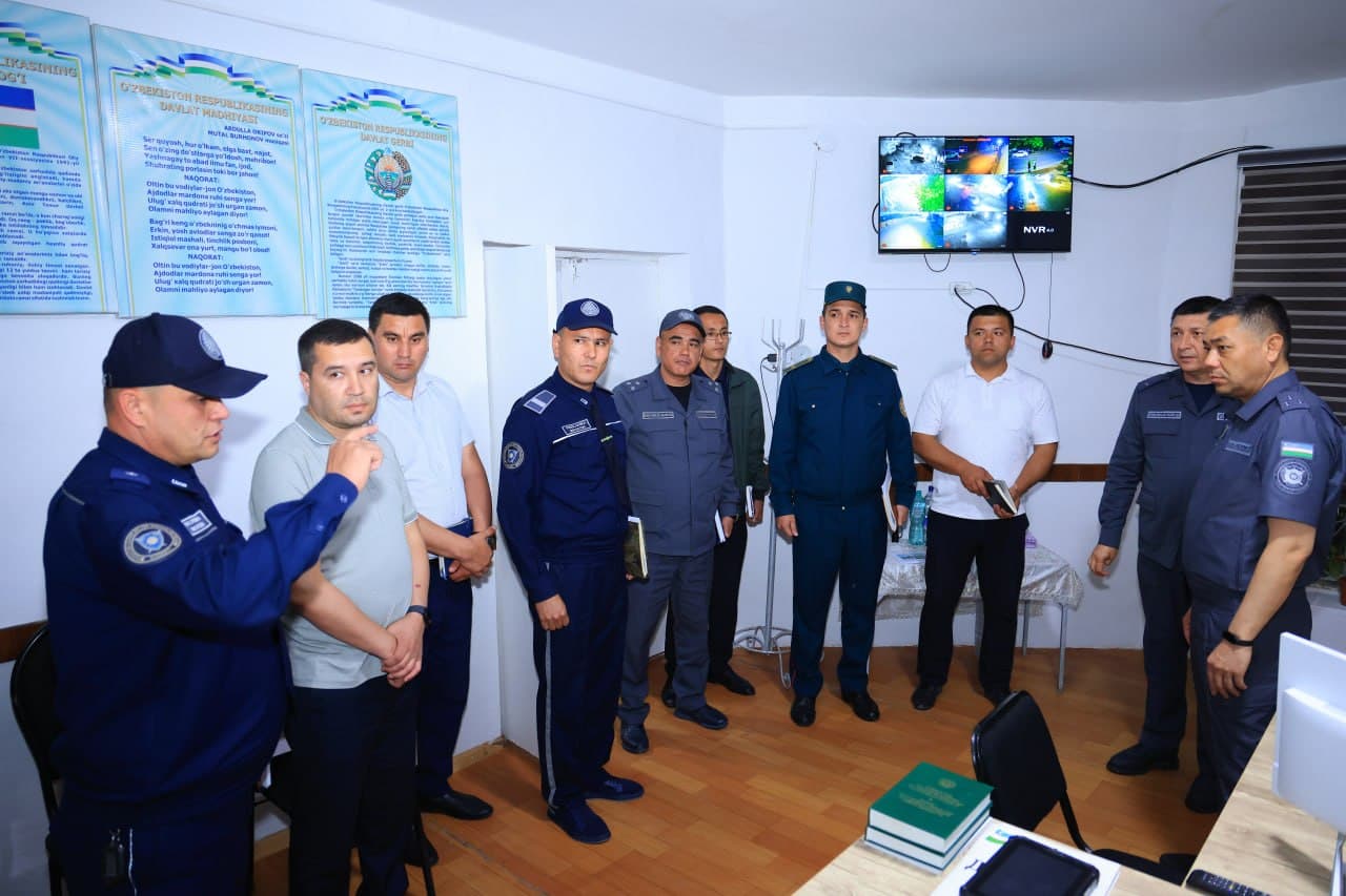 Наманган вилояти ИИБ раҳбарияти томонидан Давлатобод туманида ўрганиш ишлари олиб борилди