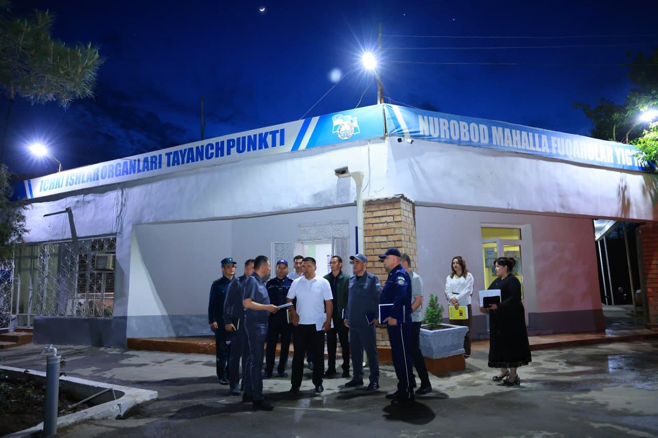 Наманган вилояти ИИБ раҳбарияти томонидан Давлатобод туманида ўрганиш ишлари олиб борилди