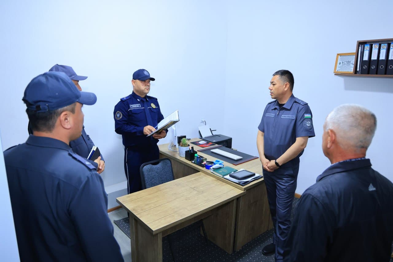 Наманган вилояти ИИБ раҳбарияти томонидан Давлатобод туманида ўрганиш ишлари олиб борилди