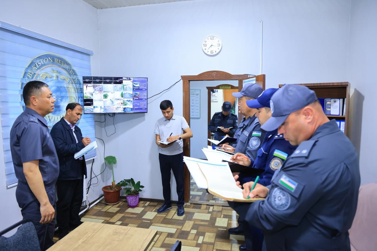 Наманган вилояти ИИБ раҳбарияти томонидан Давлатобод туманида ўрганиш ишлари олиб борилди