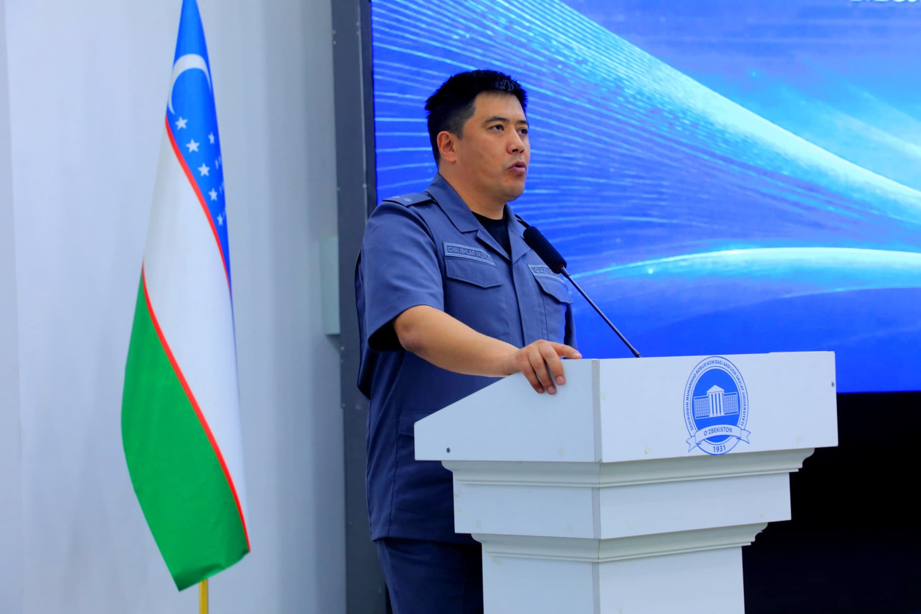 Андижон вилояти ИИБ ташаббуси билан таълим муассасалари хавфсизлигини таъминлашга қаратилган “Хавфсиз билим маскани” мавзусида кенг қамровли ўқув-семинари ташкил этилди