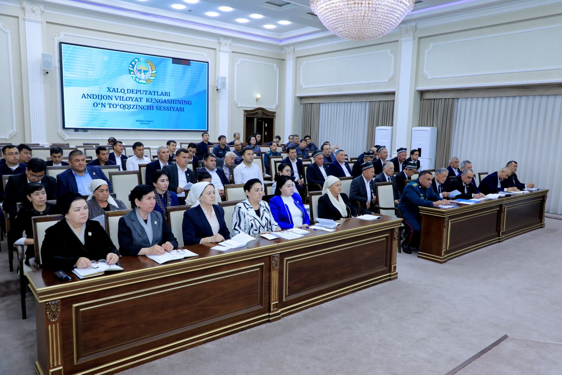 Xalq deputatlari Andijon viloyati kengashining navbatdagi sessiyasida Andijon viloyati IIB boshligʻining hisoboti tinglandi