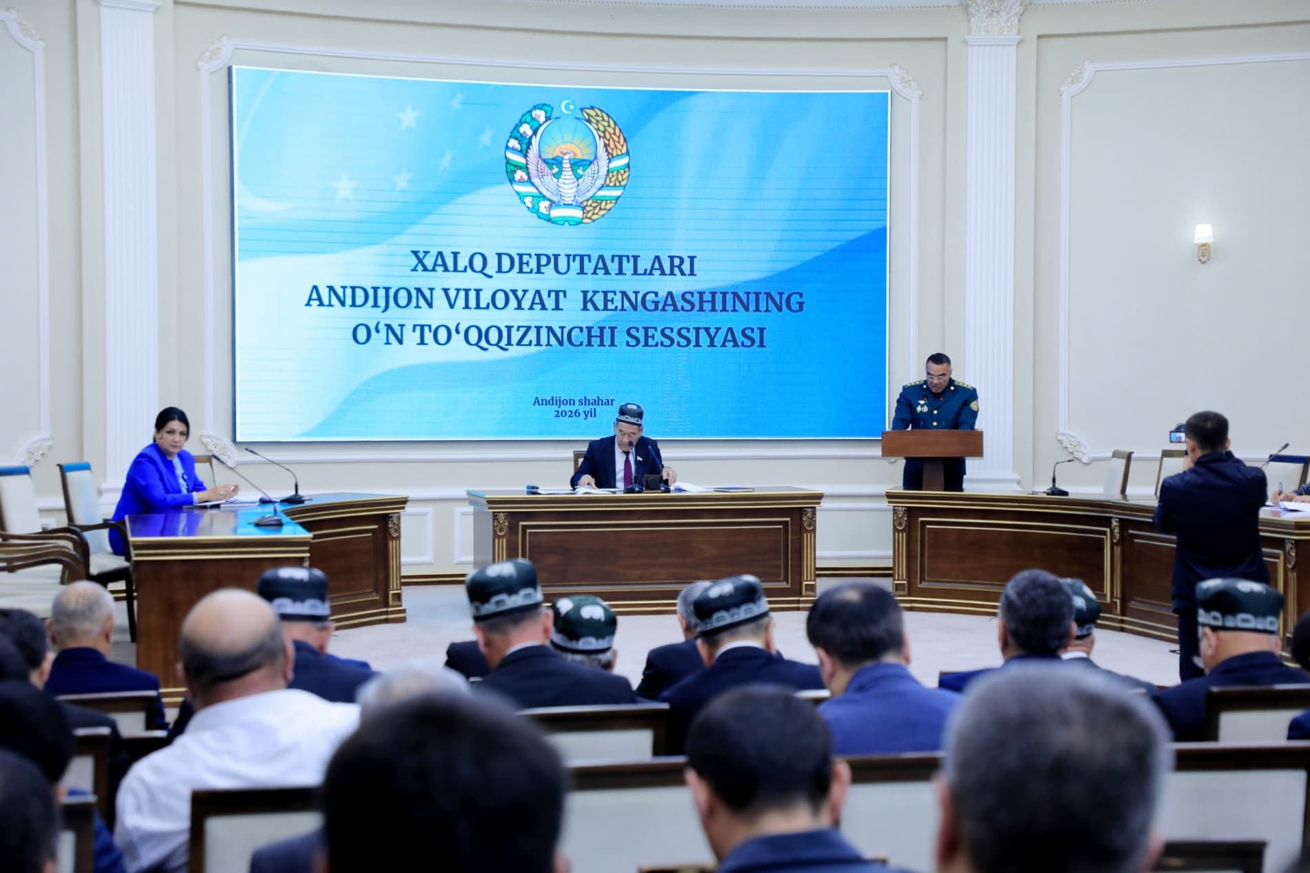 Xalq deputatlari Andijon viloyati kengashining navbatdagi sessiyasida Andijon viloyati IIB boshligʻining hisoboti tinglandi