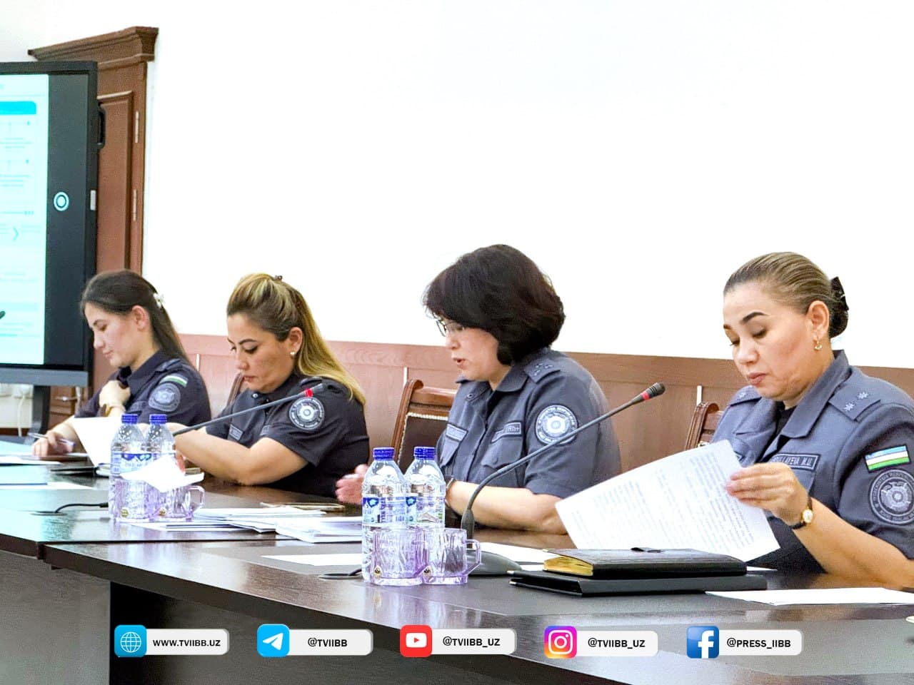 Toshkent viloyati IIBBda xotin-qizlar oʻrtasida jinoyat va huquqbuzarliklarni oldini olish chora-tadbirlari muhokama qilindi
