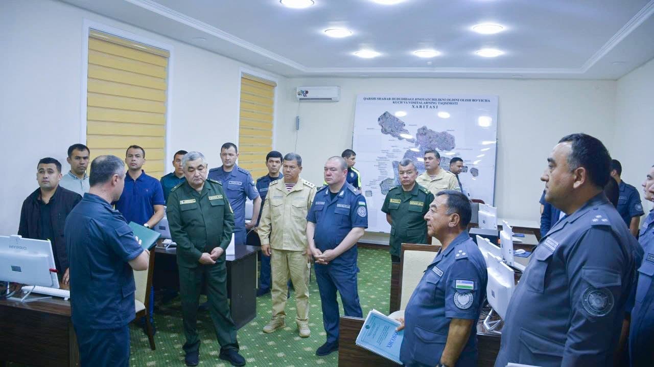 Республика идоралараро мувофиқлаштириш штаби томонидан Қашқадарё вилоятида хавфсиз муҳит яратиш ва тергов сифати масалалари ўрганилмоқда