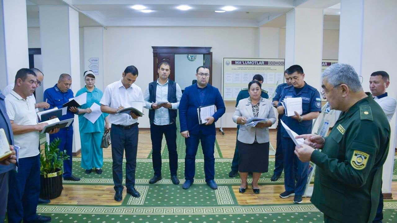 Республика идоралараро мувофиқлаштириш штаби томонидан Қашқадарё вилоятида хавфсиз муҳит яратиш ва тергов сифати масалалари ўрганилмоқда