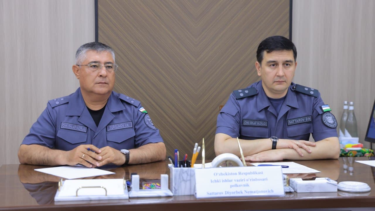 Buxoro viloyati Ichki ishlar boshqarmasida Ichki ishlar vaziri oʻrinbosari, polkovnik Diyorbek Sattarov ishtirokida sayyor qabul oʻtkazildi