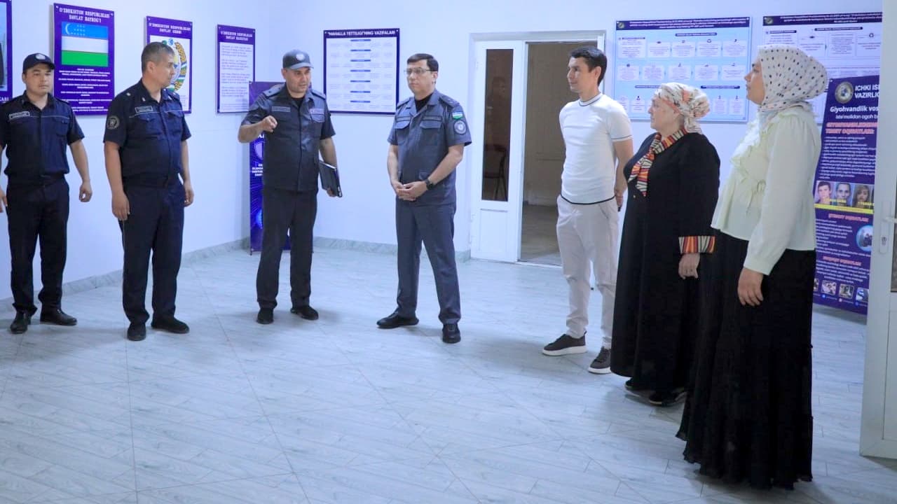 Ички ишлар вазирлиги ҳузуридаги Қўриқлаш департаменти раҳбарияти бошчилигидаги ишчи гуруҳ Фарғона вилоятида амалий ўрганиш ишларини олиб бормоқда