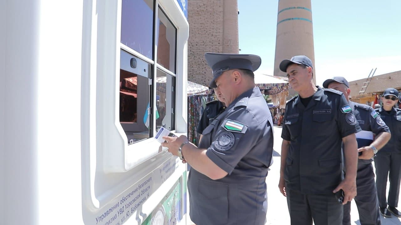 IIV rahbariyati tomonidan Xorazm viloyati transport va turizm obyektlarida xavfsizlikni taʼminlash xizmati xodimlarining xizmat faoliyati koʻzdan kechirildi