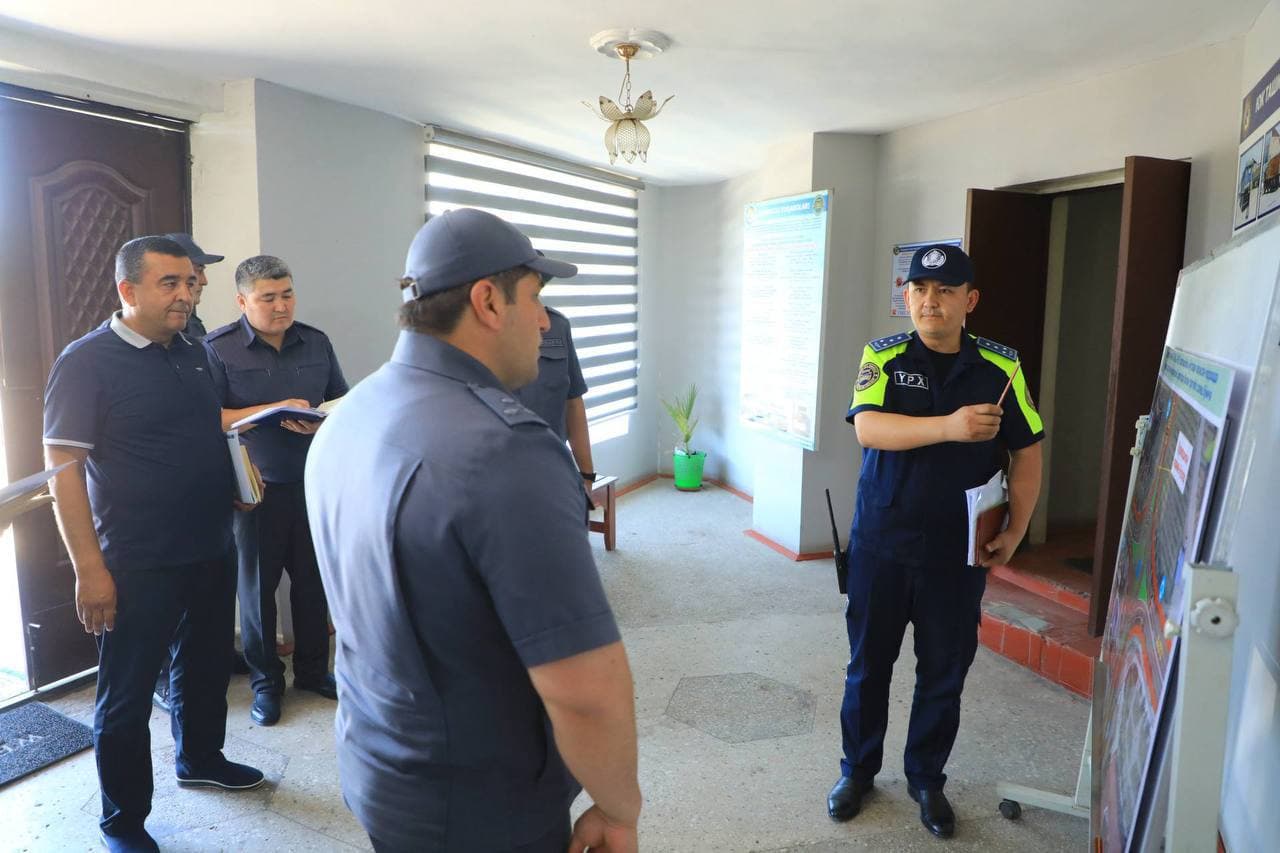 IIV Yoʻl harakati xavfsizligi xizmati rahbariyati tomonidan Andijon viloyatida oʻrganishlar olib borildi
