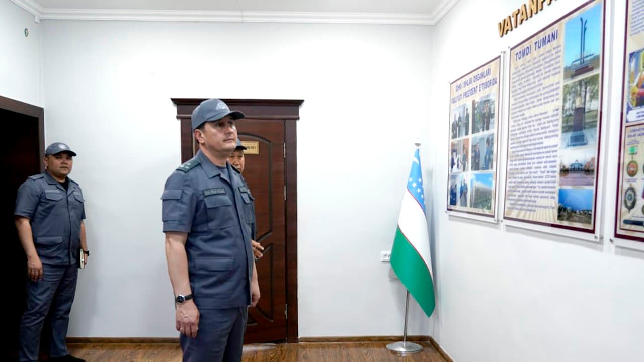 Navoiy viloyatining Tomdi, Uchquduq tumanlari va Zarafshon shahrida ichki ishlar organlari faoliyati oʻrganildi