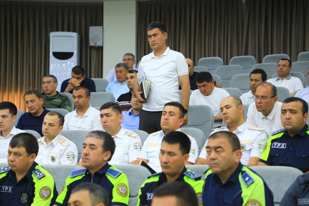 IIV Jamoat xavfsizligi departamenti Yoʻl harakati xavfsizligi xizmati rahbariyati Andijon viloyatida harakat xavfsizligini taʼminlash yoʻnalishida amalga oshirilayotgan ishlar yuzasidan oʻrganish ishlari davom etmoqda