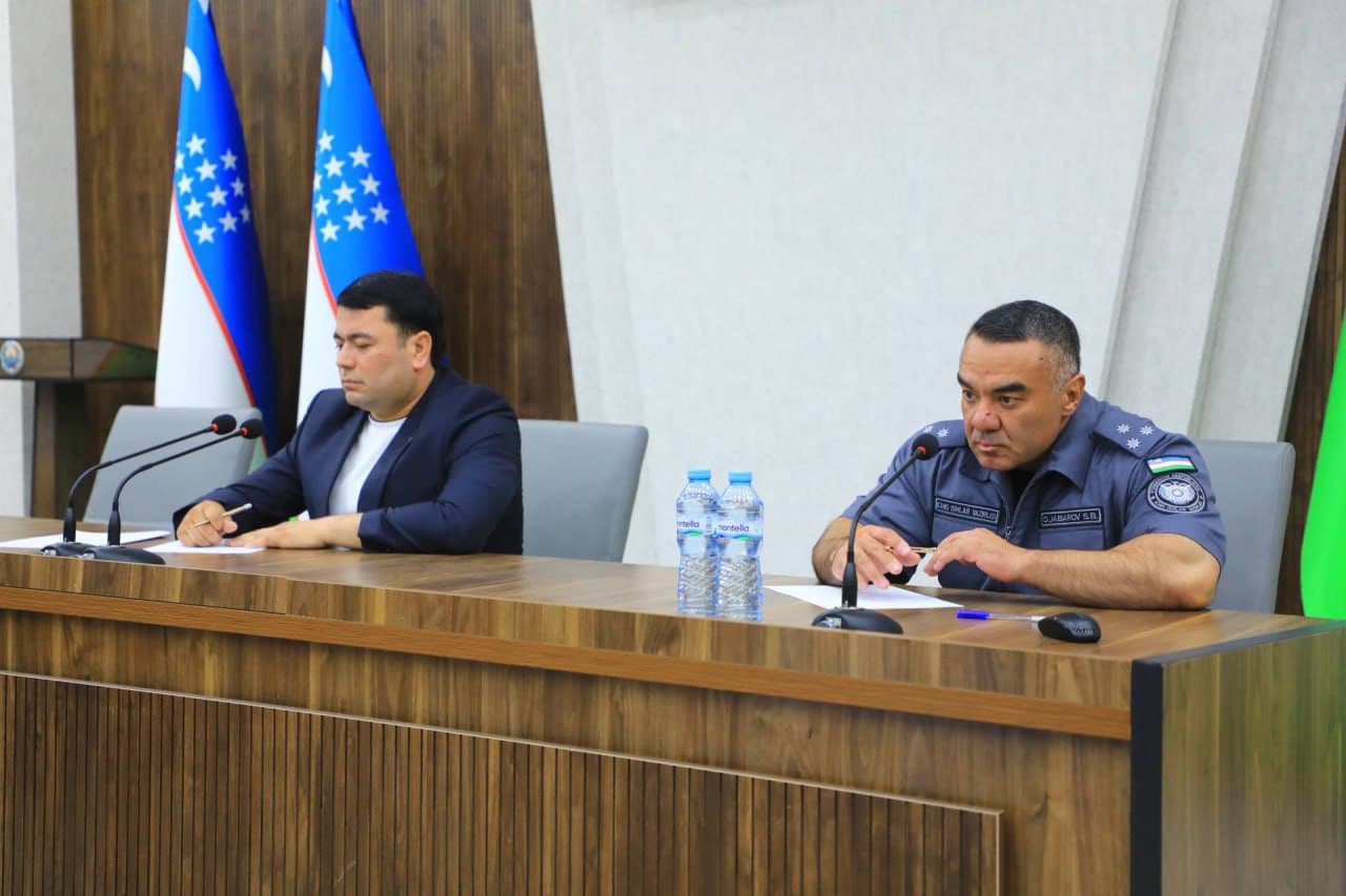IIV Jamoat xavfsizligi departamenti Yoʻl harakati xavfsizligi xizmati rahbariyati Andijon viloyatida harakat xavfsizligini taʼminlash yoʻnalishida amalga oshirilayotgan ishlar yuzasidan oʻrganish ishlari davom etmoqda