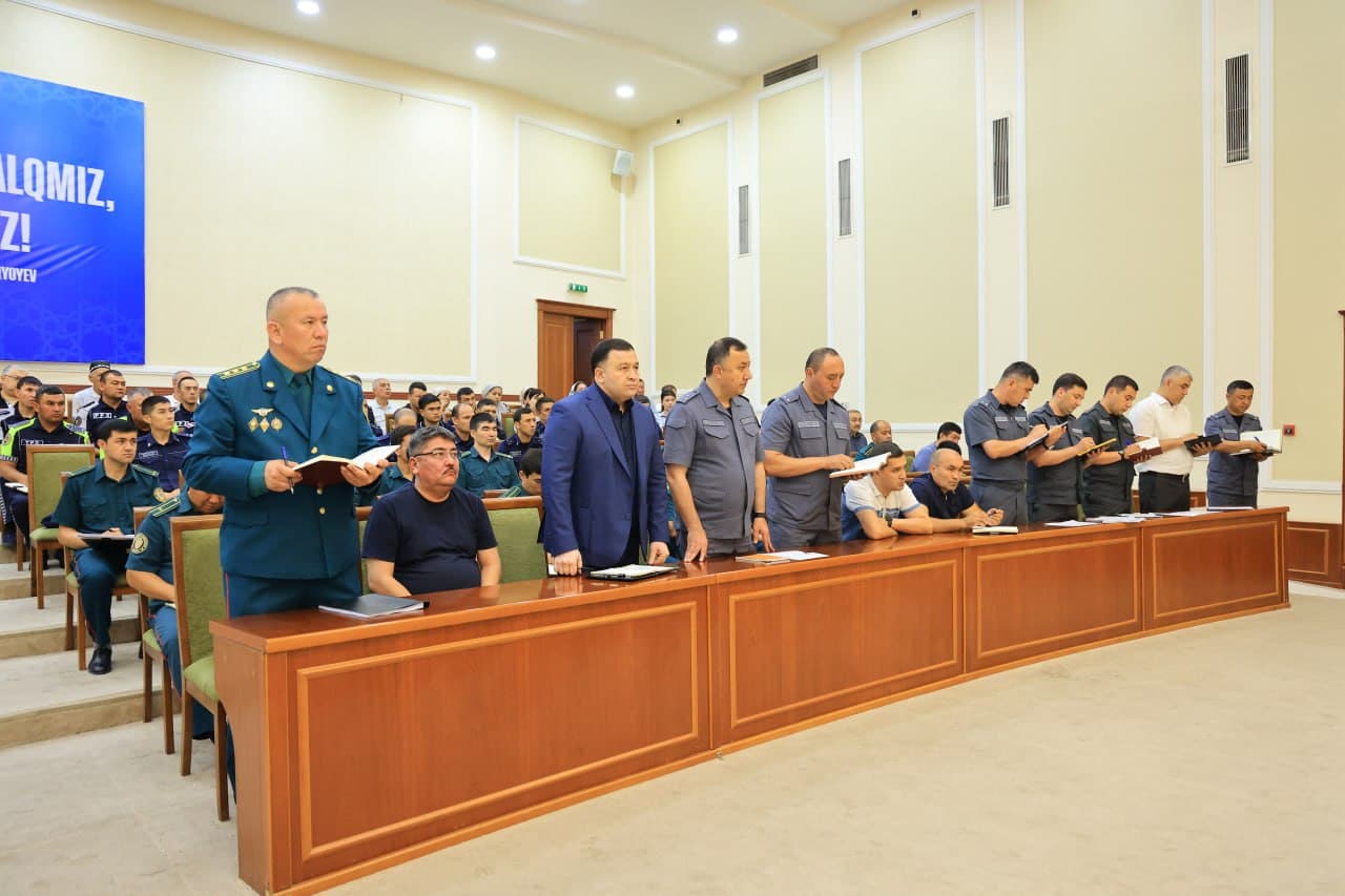 Namangan shahar hokimligida jinoyatchilik va huquqbuzarliklarning barvaqt oldini olish masalalari muhokama qilindi
