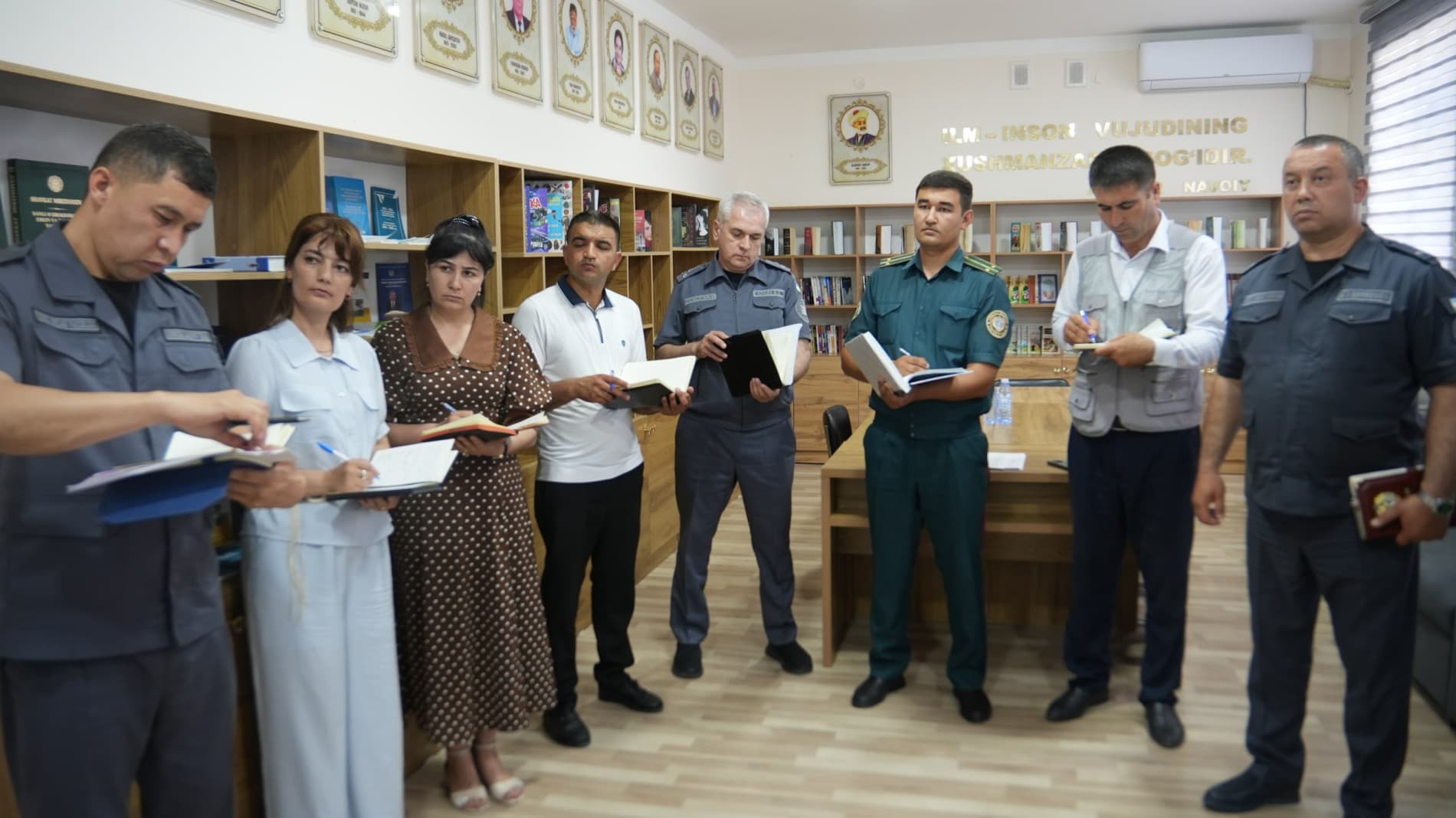 IIV Akademiyasi rahbariyati tomonidan Navoiy viloyatida mahallalarda xavfsiz muhit yaratish va jinoyatchilikning oldini olish borasida amalga oshirilayotgan ishlar oʻrganildi