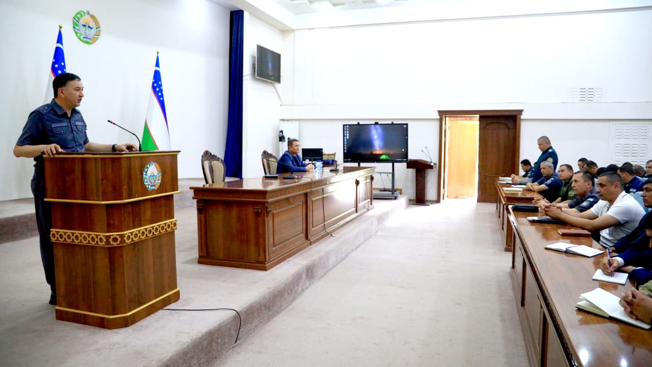 Xorazm viloyati IIB rahbariyati tomonidan Gurlan tumanida kriminogen muhitni barqarorlashtirish masalalari muhokama etildi