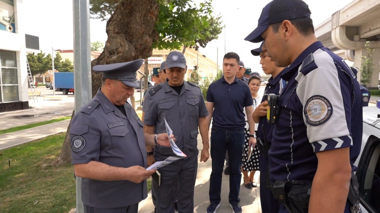 Ichki ishlar vazirligi rahbariyati tomonidan Toshkent shahri Mirobod tumanida xavfsizlik tizimi oʻrganildi