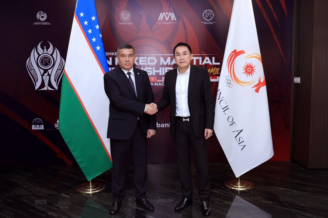 Mamlakatimiz mezbonlik qilayotgan nufuzli sport bayrami doirasida Oʻzbekiston aralash jang sanʼatlari assotsiatsiyasi prezidenti Aziz Tashpulatov hamda Osiyo MMA assotsiatsiyasi prezidenti Gordon Tang oʻrtasida uchrashuv boʻlib oʻtdi