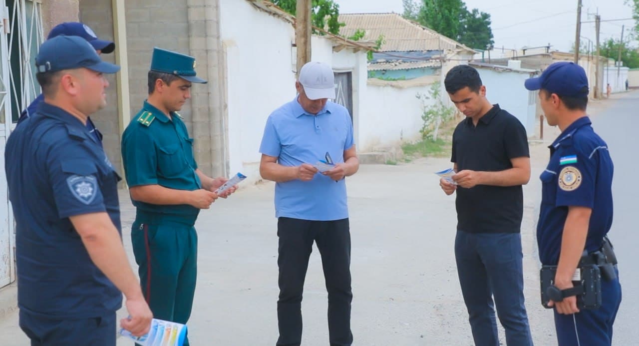Qashqadaryo viloyatining Gʻuzor tumanida jinoyat va huquqbuzarliklarning oldini olish, aholi tinchligi va jamoat xavfsizligini taʼminlash maqsadida keng koʻlamli profilaktik tadbirlar amalga oshirildi