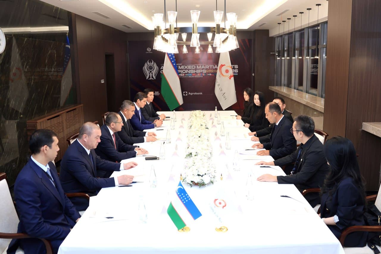 Mamlakatimiz mezbonlik qilayotgan nufuzli sport bayrami doirasida Oʻzbekiston aralash jang sanʼatlari assotsiatsiyasi prezidenti Aziz Tashpulatov hamda Osiyo MMA assotsiatsiyasi prezidenti Gordon Tang oʻrtasida uchrashuv boʻlib oʻtdi