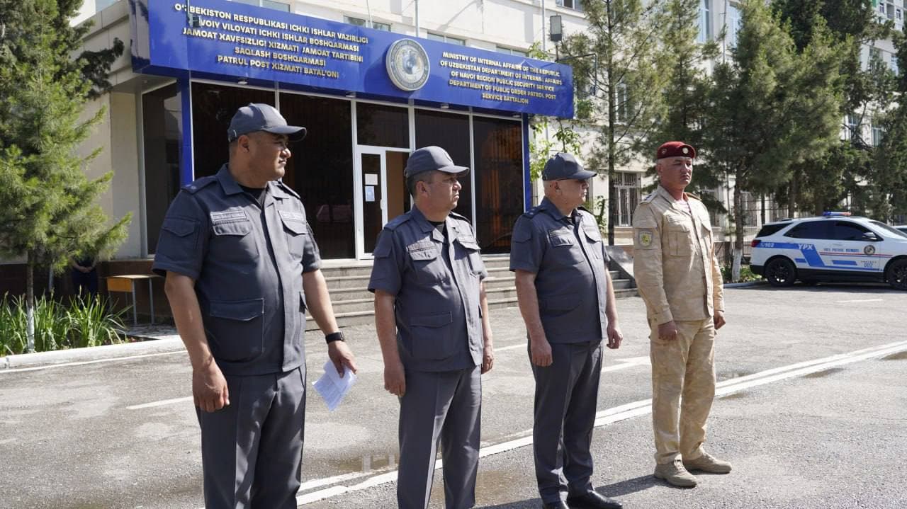 Navoiy viloyatida “Soʻnggi qoʻngʻiroq” bayram tadbirlarini xavfsiz oʻtkazishga bagʻishlangan saf yoʻriqnomasi oʻtkazildi