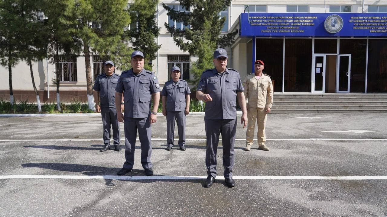 Navoiy viloyatida “Soʻnggi qoʻngʻiroq” bayram tadbirlarini xavfsiz oʻtkazishga bagʻishlangan saf yoʻriqnomasi oʻtkazildi