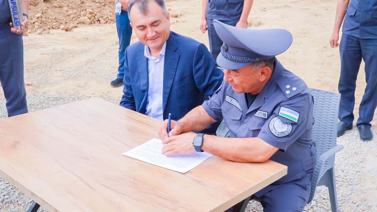 Қашқадарё вилояти ИИБнинг янги Миграция ва персоналлаштириш бошқармаси биноси қурилишига старт берилди