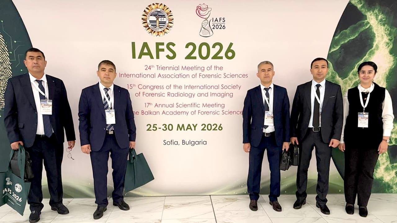 Oʻzbekiston Respublikasi IIV Ekspert-kriminalistika bosh markazi vakillari “IAFS 2026” xalqaro ilmiy yigʻinida ishtirok etmoqda