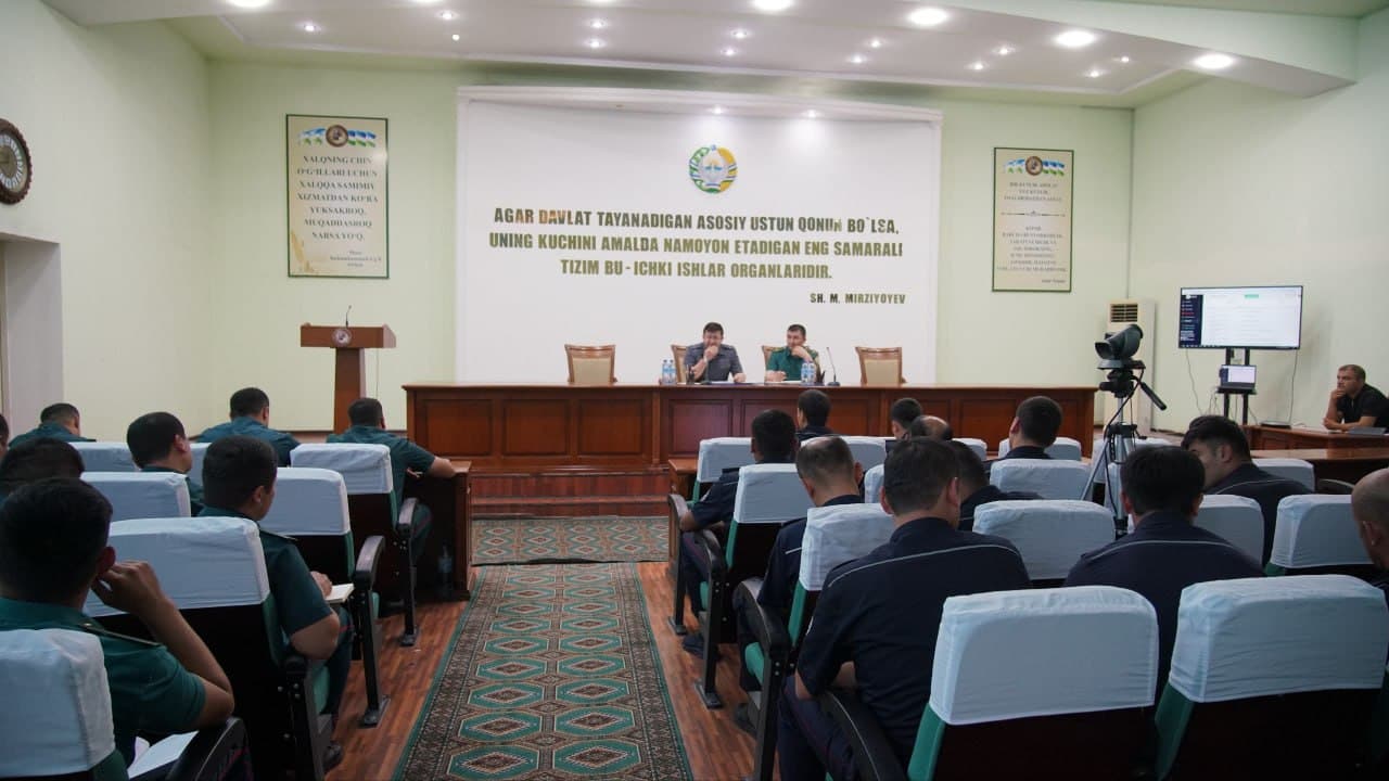 Surxondaryo viloyati IIB tizimida ish yurituvi samaradorligini oshirishga qaratilgan oʻquv-seminar tashkil etildi
